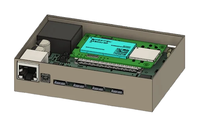 Electronic product enclosure with PCB assembly