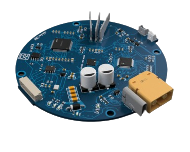 RedXpider motor driver PCB detailed 3D view