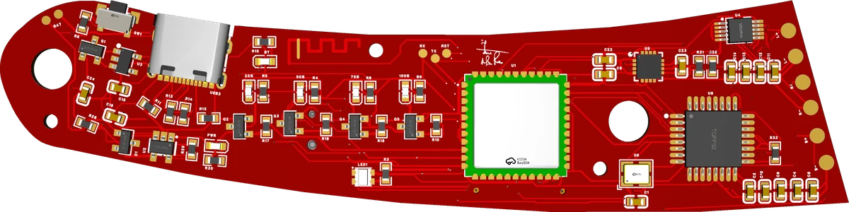 Recent compact red PCB design by Revorix Engineering
